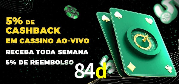 Promoções do cassino ao Vivo 84d